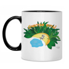 Кружка двухцветная