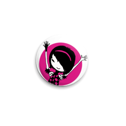 Значок 25мм с принтом Hi