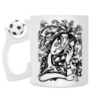 Кружка с футбольным мячиком