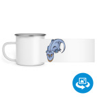 Кружка металлическая белая (круговая запечатка)