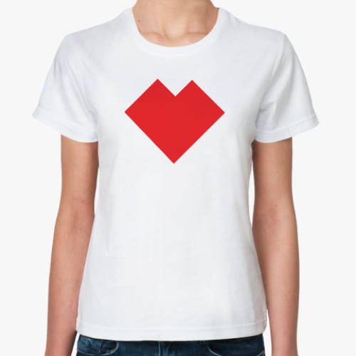 Классическая футболка Сердце танграм