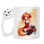 Кружка с футбольным мячиком