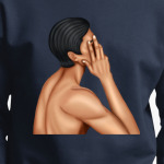 Парень закрывает рукой лицо