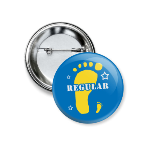 Значок 37мм с принтом Regular