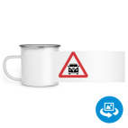 Кружка металлическая белая (круговая запечатка)