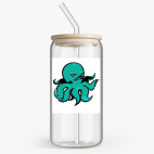 Банка с бамбуковой крышкой