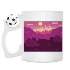 Кружка с футбольным мячиком