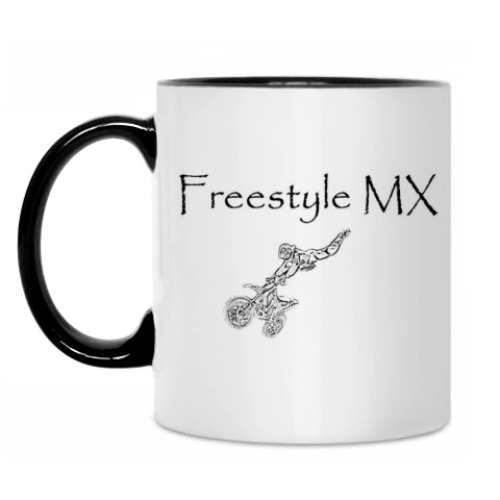 Кружка с принтом Мотофристайл