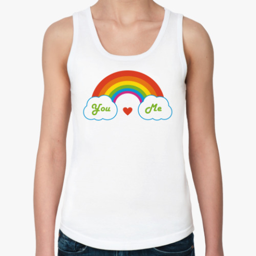 Женская майка с принтом You&me