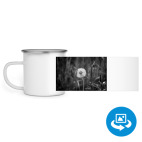 Кружка металлическая белая (круговая запечатка)