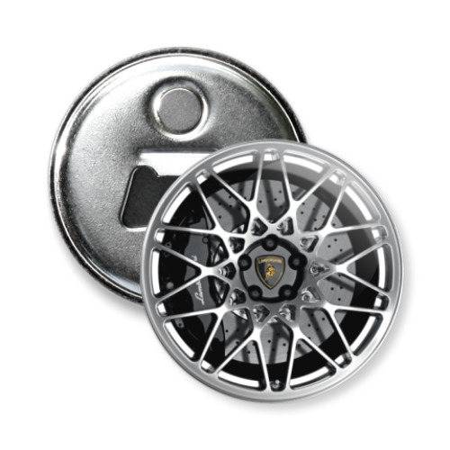 Магнит-открывашка с принтом Колесный диск