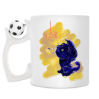 Кружка с футбольным мячиком