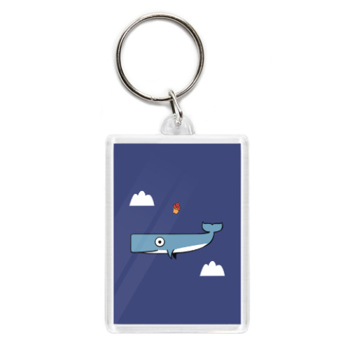 Брелок с принтом Автостопом по галактике кит