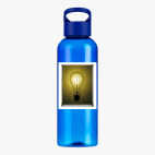 Прозрачная спортивная бутылка