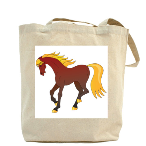 Сумка шоппер с принтом Horse