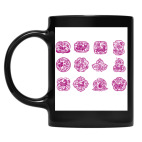 Кружка цветная UV-DTF