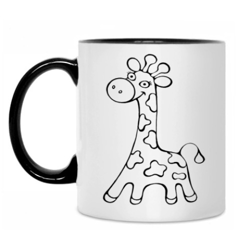 Кружка с принтом Жираф