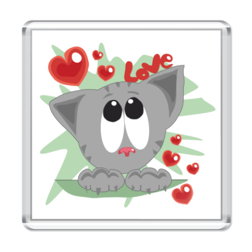 Магнит I love cats