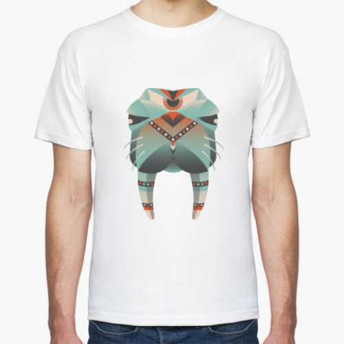 Футболка с принтом Геометрический морж