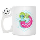 Кружка с футбольным мячиком