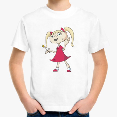 Детская футболка с принтом Девочка