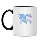 Кружка двухцветная