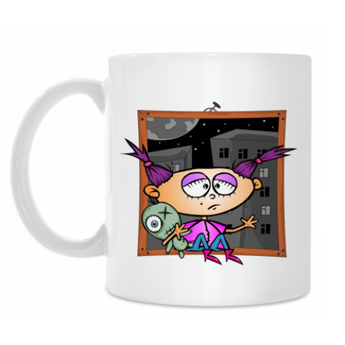 Кружка с принтом Грустная картина