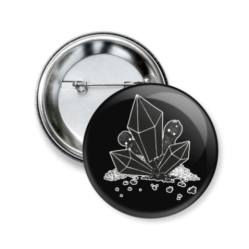 Значок 50мм с принтом Cristal