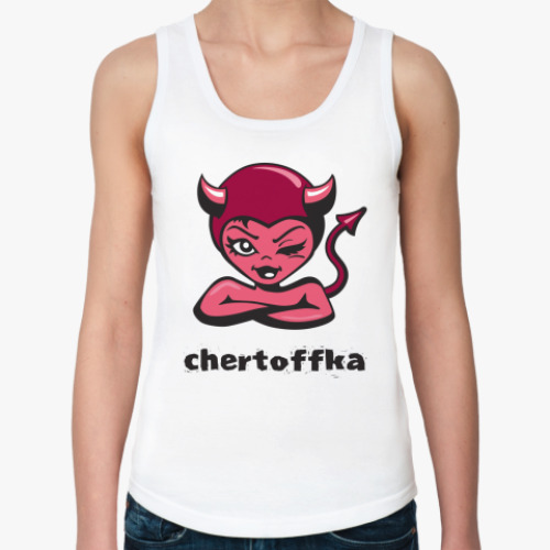 Женская майка с принтом  Chertoffka