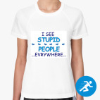 Женская спортивная футболка