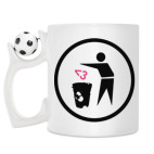 Кружка с футбольным мячиком