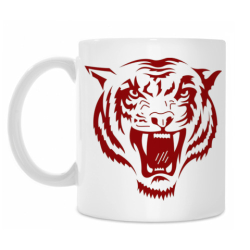 Кружка с принтом Тигра