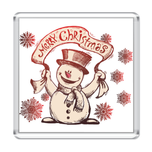 Магнит Снеговик