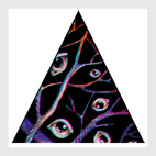 Переплетающиеся ветви, глаза, сновидения, ночь