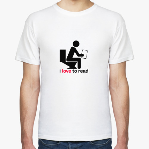 Футболка с принтом Читатель
