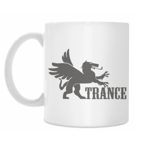 Кружка с принтом trance