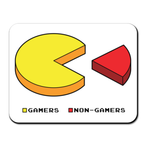 Коврик для мыши с принтом  Gamers