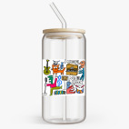 Банка с бамбуковой крышкой