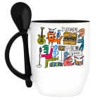 Кружка с ложкой