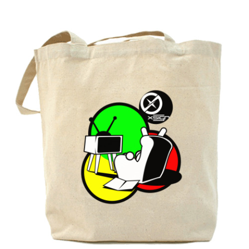 Сумка шоппер с принтом  Ebunny TV