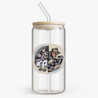 Банка с бамбуковой крышкой