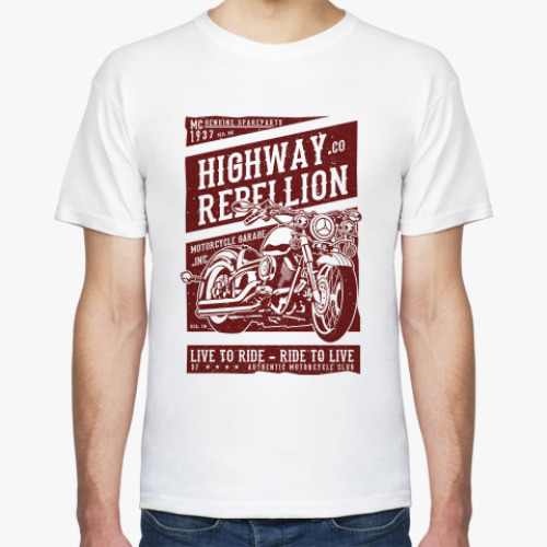 Футболка Highway Rebellion Live to Ride Biker