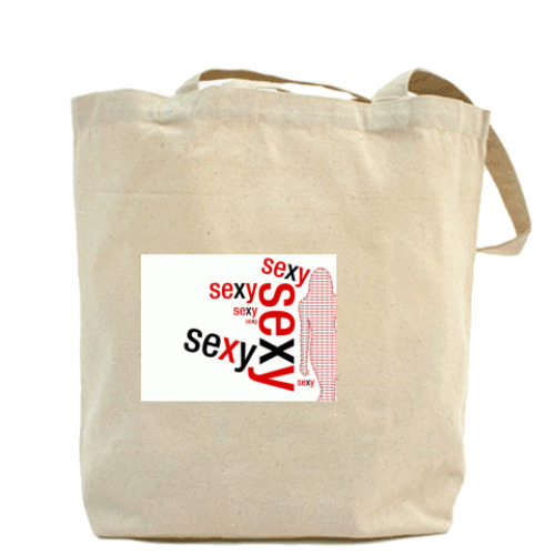 Сумка шоппер с принтом Sexy