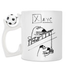 Кружка с футбольным мячиком