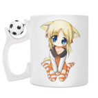 Кружка с футбольным мячиком