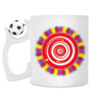 Кружка с футбольным мячиком