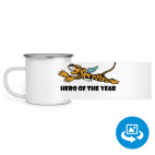 Кружка металлическая белая (круговая запечатка)