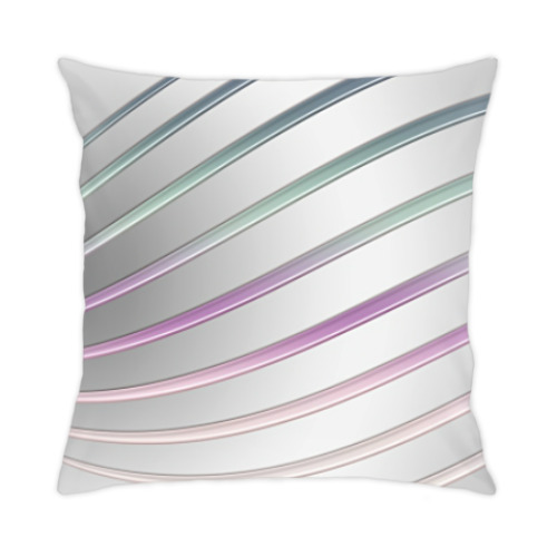 Подушка с принтом абстрактные линии