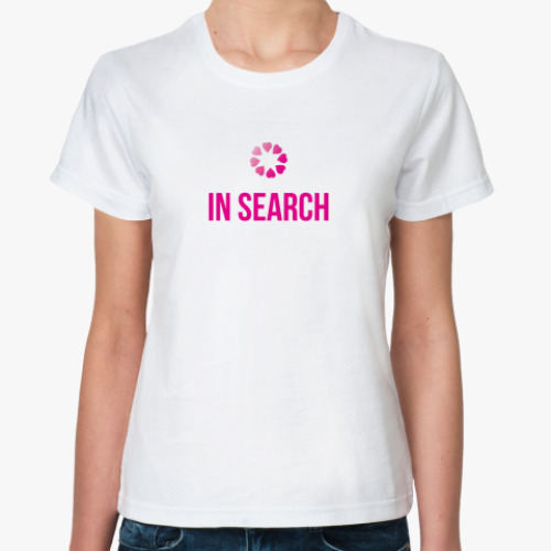 Классическая футболка  'IN SEARCH'