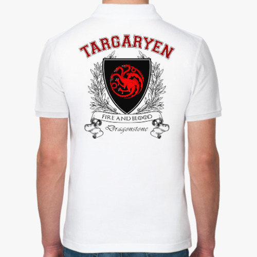 Рубашка поло с принтом House Targaryen